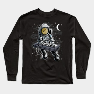 Astronaut Organ Dogecoin DOGE Coin To The Moon Crypto Token Cryptocurrency Blockchain Wallet Birthday Gift For Men Women Kids Long Sleeve T-Shirt